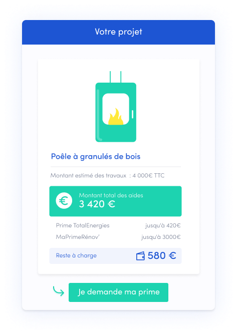 Fiche projet d'une demande de prime