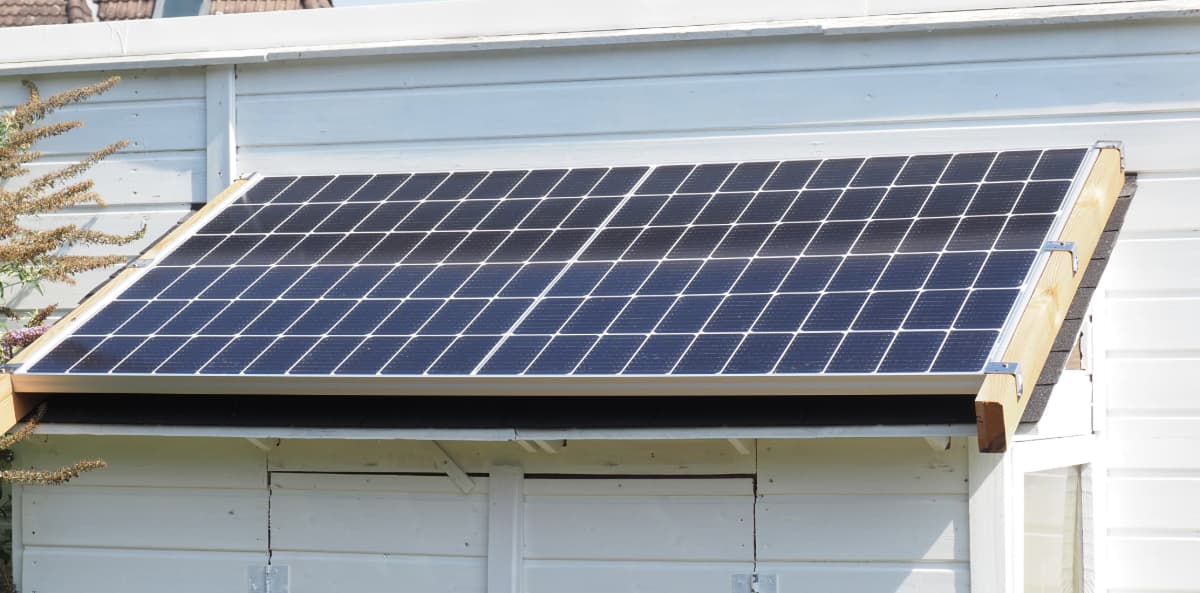 panneaux solaires garage